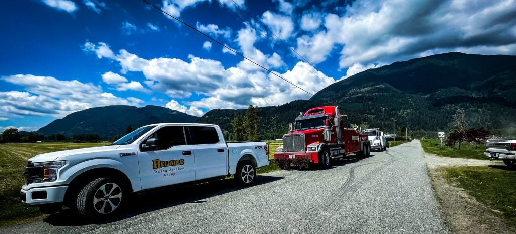 Reliable Towing Services Reliable And Ben's Heavies On Scene (4) Fleet Services; Commercial Fleet Services; Equipment Transport